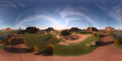 Masterpiece quality, ultra-high resolution, VR360 magnificence. Nouveau art style, detailed intricacy, exquisite palette, VR360 immersive universe. Opulent, ornate elements, no humans or animals. Unobstructed skyline panorama, foreground minimalism.