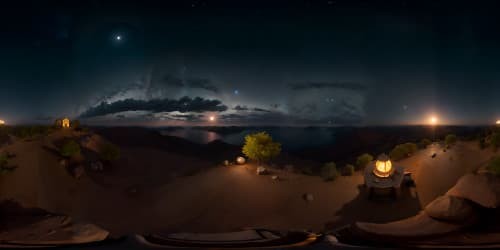 night sky_dark clouds_bright blue moon_bright stars