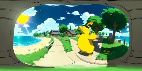 Pokemon character Psyduck