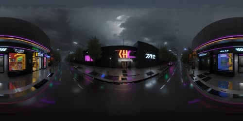 Masterpiece, ultra high-resolution. VR360 ground perspective: city street, sleek autos, modern storefronts, HD detail. VR360 view, urban architecture, contemporary design elements, realism style.