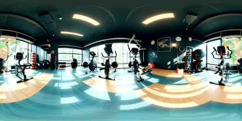 a photo of muscular men training on gym