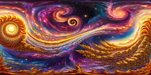 A breathtaking, flawlessly executed cosmic scene: a colossal spiral galaxy with intricate arms, swirling dust lanes, brilliant star clusters, and a luminous core, captured in ultra high resolution detail, a true masterpiece of the universe.