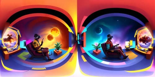 African woman sitting in the sofa