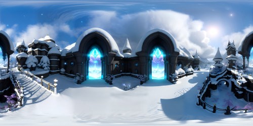 A magical land full of white Pomeranians