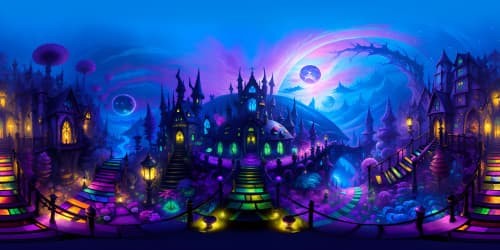 Ultra-high resolution, VR360 masterpiece, dark adult-themed Alice in Wonderland. Mysterious Cheshire cat looming in gothic window frame, rabbit descending infinity spiral staircase, exotic caterpillar chair-couch, gothic, yet inviting, cozy. VR360 atmospheric grandeur. Warm, immersive, wonderland twilight.