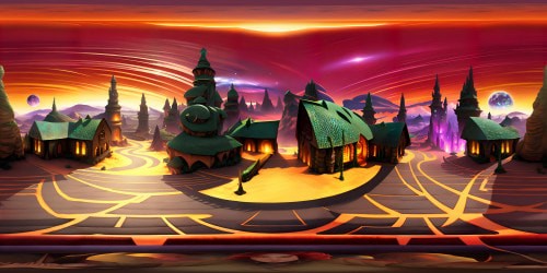 Lustrous dragon scales, iridescent under cosmic lights. Grandeur in curled, serpent-like silhouette against celestial backdrop, intricate detailing on majestic wings. Exploration of VR360 fantasy art, profound, awe-inspiring. Enhanced VR360 resolution, digital painting finesse.