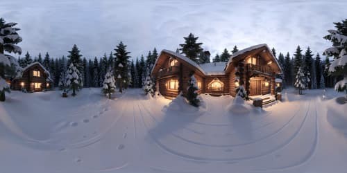 cosy wooded cabin blizzard