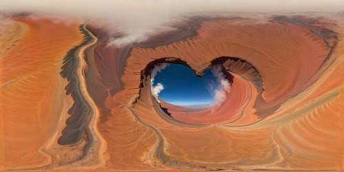 A mesmerizing ultra-high-resolution aerial view capturing Mars' colossal crimson plains, towering rusty peaks, winding valleys, and dynamic dust devils swirling under a perfect, crystal-clear Martian sky.