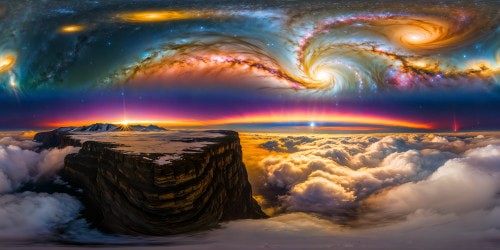 Glorious cosmic panorama of a vast universe, swirling galaxies and endless stars in mesmerizing detail, flawlessly captured in ultra-high resolution radiance, a true masterpiece of cosmic allure.