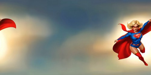 A flawlessly detailed and masterfully rendered digital painting showcasing Powergirl in a dynamic superhero pose, with vibrant colors, intricate textures, and dramatic lighting in an ultra high-resolution digital art format.