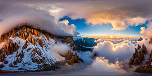 Bathed in a surreal mist of bright gold, a landscape of intricate, shimmering crystals sparkles under a radiant, otherworldly light.