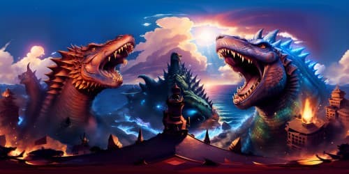 Godzilla on the ocean