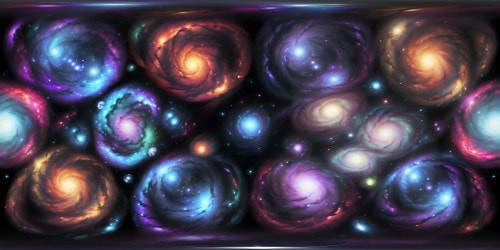 Ultra high-res masterpiece, VR360 view of gateway universe, galaxies aplenty, supernovas in explosive dance. Ring stargate portal central, luminescent fractals, cosmic tendrils encircling. Swirling nebulae, VR360 digital painting style. Surreal star clusters, vibrant colors, immense cosmic depth.