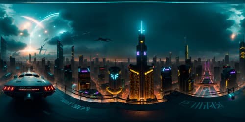 cyberpunk 2077 city at night