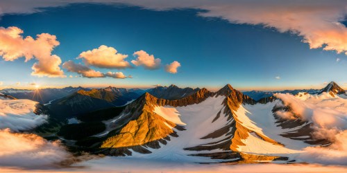 A breathtaking mountain landscape at golden hour, reflecting flawless snow-capped peaks in a crystal-clear lake, surrounded by lush forests under a pastel sky, rendered in stunning ultra-high resolution detail.