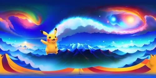 Pikachu on a SNOWBOARD