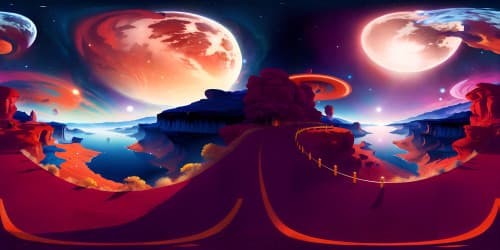 ON PLANET LOOKING NTO SPACE