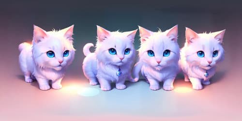 fluffy small kitties