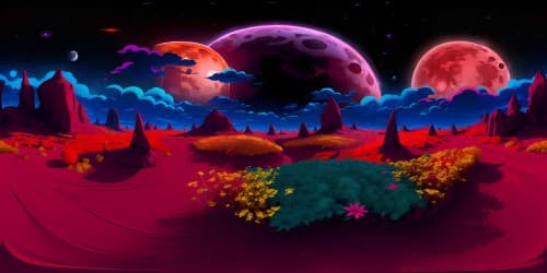blood moon cloudy starry sky