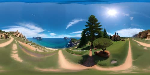 Artistic masterpiece, top-tier VR360 quality, ultra high resolution, emphasis on magnificent sky scenes