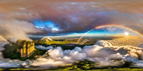 An awe-inspiring, immaculate diamond, reflecting prismatic light in a boundless, stunning crystal palace, dispersed rainbow-like hues, dazzling perfection in every facet.