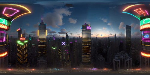 Glimmering neon signs, towering skyscrapers, the hustle of Time Square at midnight. VR360 view: panoramic cityscape, vibrant billboards. Merging reality, Picasso-style: fractured perspectives, peculiar shapes. VR360 masterpiece, ultra high-res, pixel-perfect precision.