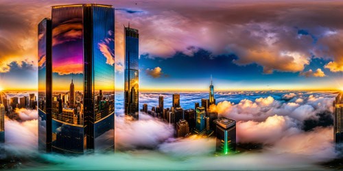 Futuristic cityscape of colossal, gleaming skyscrapers amidst bustle, neon reflections on sleek surfaces, interactive holographic billboards adorning the horizon, under a flawless starlit sky, ultra high res digital rendering masterpiece rich in stunning detail.