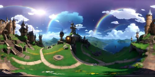  male fairies, rainbow colored