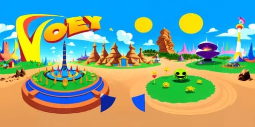 alien city and space