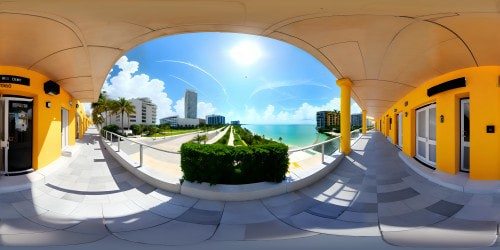 Miami city panorama 