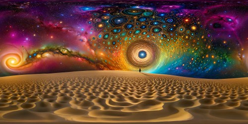 Crafting a multiverse of unparalleled perfection, vast cosmic realms swirling with countless galaxies, interwoven dimensions shimmering in a kaleidoscope of vibrant hues, flawless and highly detailed, evoking a sense of infinite wonder.