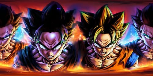 DRAGON BALL Goku black hair.