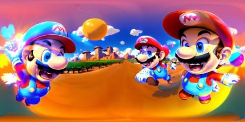 Princess Daisy and Princess Peach ( Supermario BRO characters) 