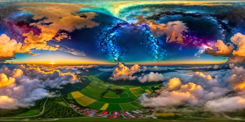 A flawless, ultra-high-resolution anime rendition inspired by Van Gogh's distinctive style, showcasing a vibrant countryside with swirling, vivid hues, textured brushstrokes, and a dramatic starry night sky, embodying the essence of a masterful artwork in exquisite detail.