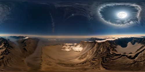 Silvery moon hovering over a flawless starlit sky, craters and lunar mountains casting perfect shadows, detailed and ultra-high-resolution lunar surface in stunning clarity.