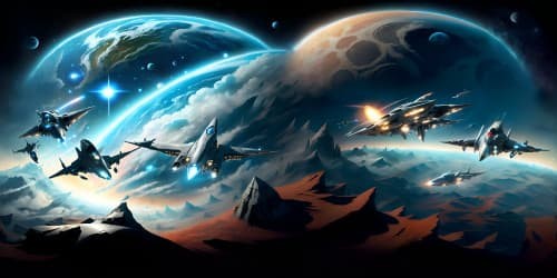 Superman  saving the starship Enterprise from Klingon Bird of Prey near the rings of Saturn