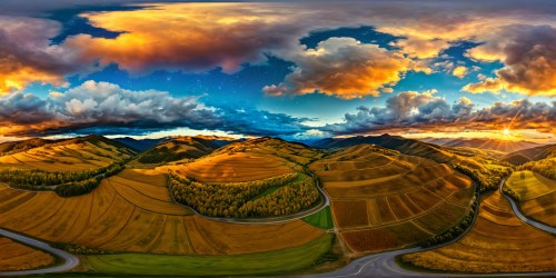 An exquisite digital rendering inspired by Van Gogh's iconic style, featuring a luminous and enchanting countryside teeming with vibrant colors, swirling textures, and a mesmerizing starlit sky, immersing viewers in a high-resolution, artful depiction of a magical masterpiece.