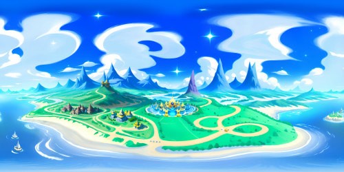 Masterpiece quality, Pikachu on a hilltop, vivid Eevee in a blossoming forest, Charizard soaring, trailed by flaming tail, in azure sky, Gyarados spiraling in ocean depths. VR360 view, Pokemon world, ultra HD. Complementary blend of anime, digital painting styles. VR360 Pokemon journey, smoky clouds, sparkling stars backdrop.