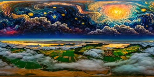 A breathtaking anime reimagining of Van Gogh's brilliance, portraying a lush, vibrant countryside awash in vivid colors and textured brushstrokes, under a dramatic starry night sky, capturing the essence of a flawless artistic masterpiece in ultra-high resolution detail.