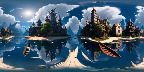 Soaring in the water fish boat