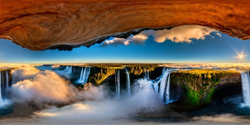 An awe-inspiring, flawlessly detailed, ultra high-resolution panorama capturing a magnificent ethereal world with towering crystalline structures, bioluminescent flora, cascading waterfalls, and a celestial sky filled with swirling cosmic clouds, a digital masterpiece of unparalleled quality.