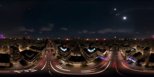 high quality realistic city, night sky, skyline view
