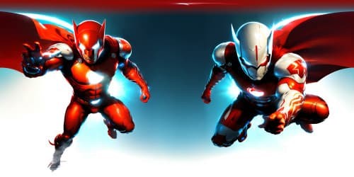 character omni-man( white and red costume)