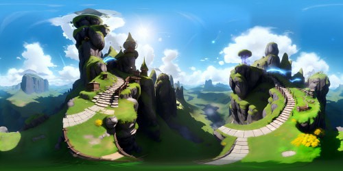 A verdant mountain veil