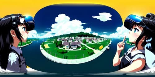 VR360 view, ultra-clear resolution, striking color contrast, exceptional detailing, masterful artistry, dramatic light-shadow play, immersive depth, ultra high-res texture, fine-lined VR360 panorama.