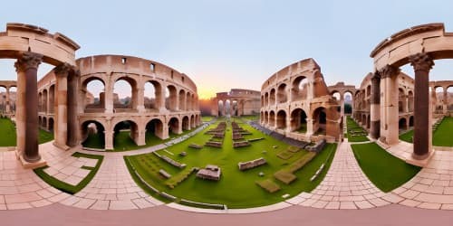 ancient rome at sunset