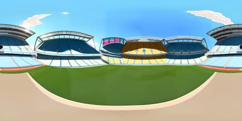 Ultra-HD, Olympique De Marseille visual tribute, Stade Vélodrome, pedestals with club jerseys, trophy showcase, maritime accents, Mediterranean twilight sky, VR360 digital painting style, attention to fine details, VR360 masterpiece rendering.