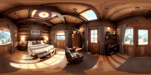 Peaceful mountain cabin