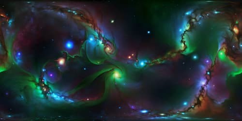 space nebula green