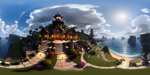 Realistic seaside beauty